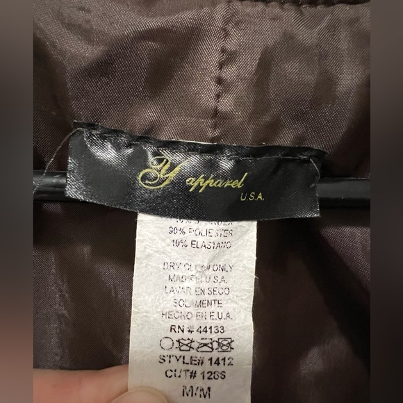 Y Apparel USA Brown Velvet Blouse - Picture 3 of 4